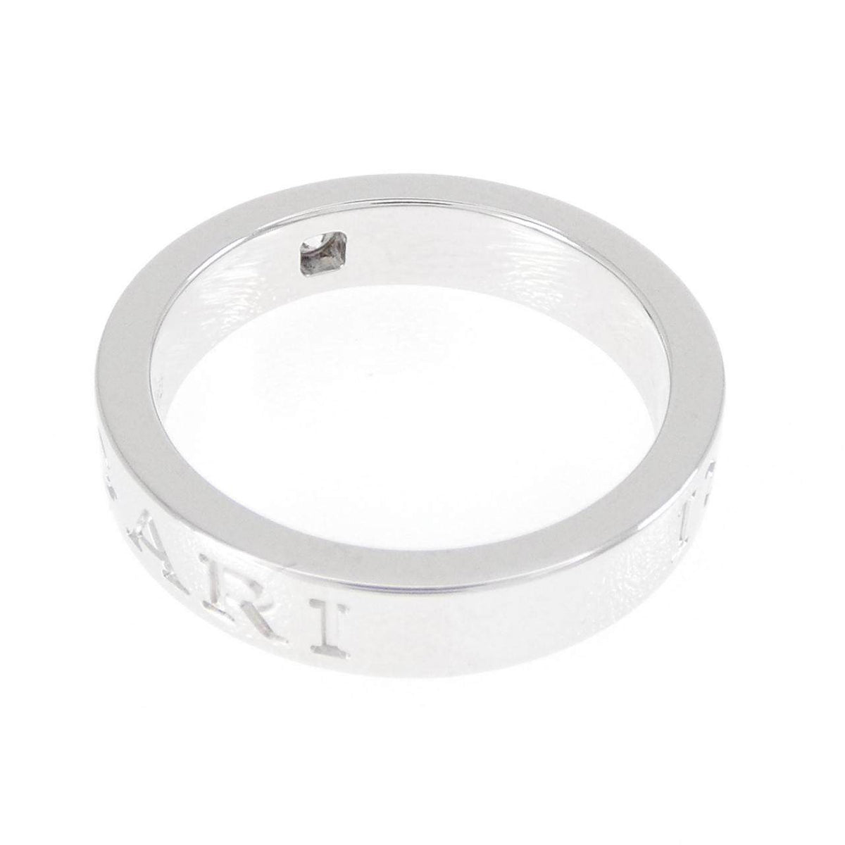 Bulgari B.zero1 18K White Gold Diamond Ring – top view