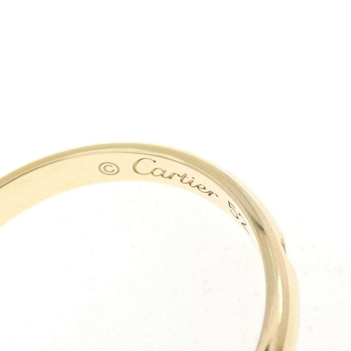 Cartier 1895 18K Yellow Gold Diamond Wedding Ring – inside band