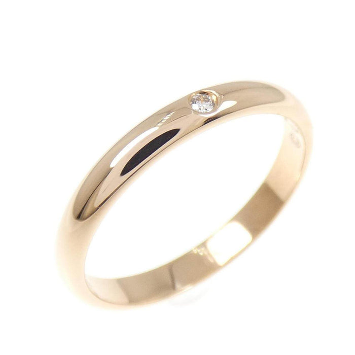 Cartier 18K Rose Gold Diamond Wedding Ring – front view