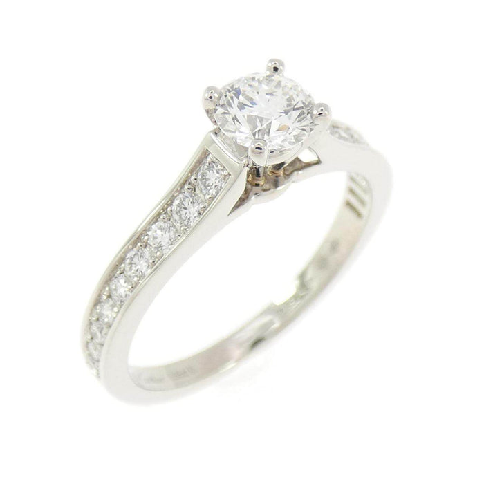 Cartier 1895 Platinum Diamond Solitaire Ring – front view