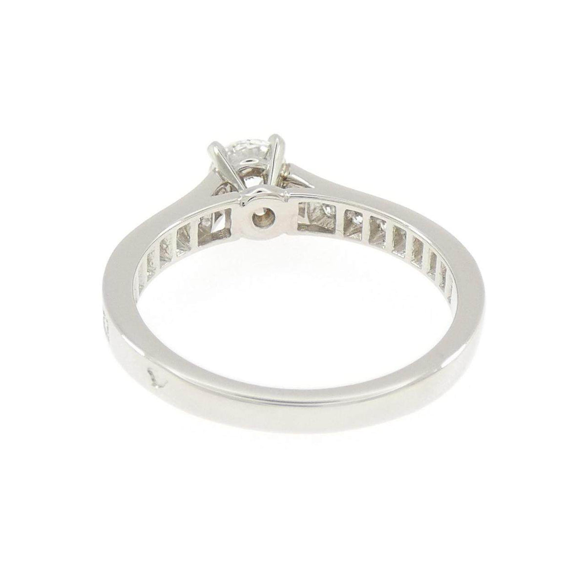 Cartier 1895 Platinum Diamond Solitaire Ring – top view