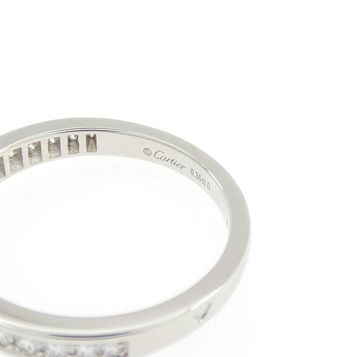 Cartier 1895 Platinum Diamond Solitaire Ring – inside band