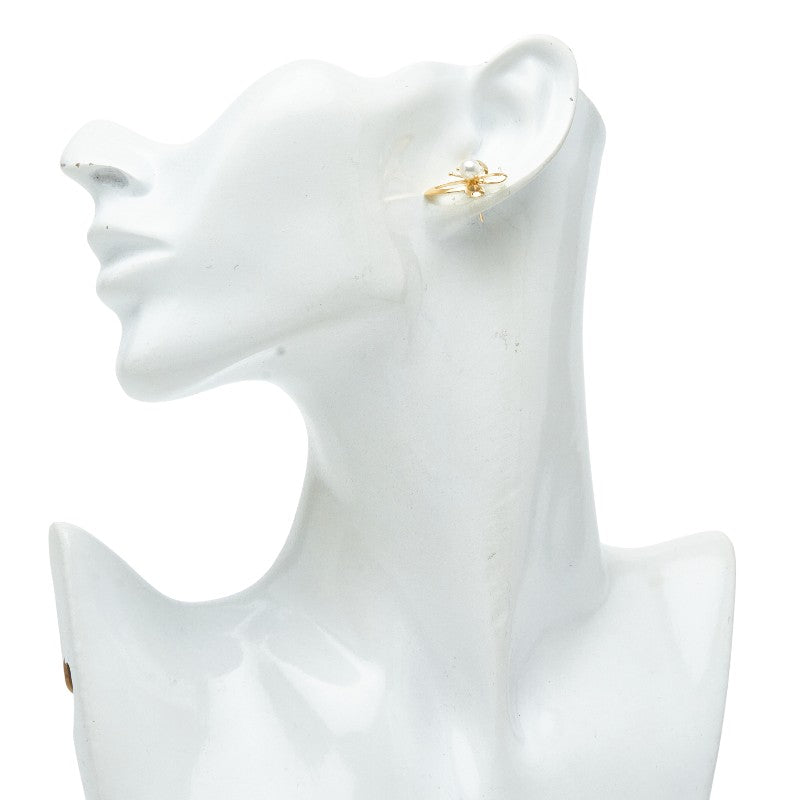 Mikimoto Butterfly 18K Yellow Gold Pearl Brooch – alternate view