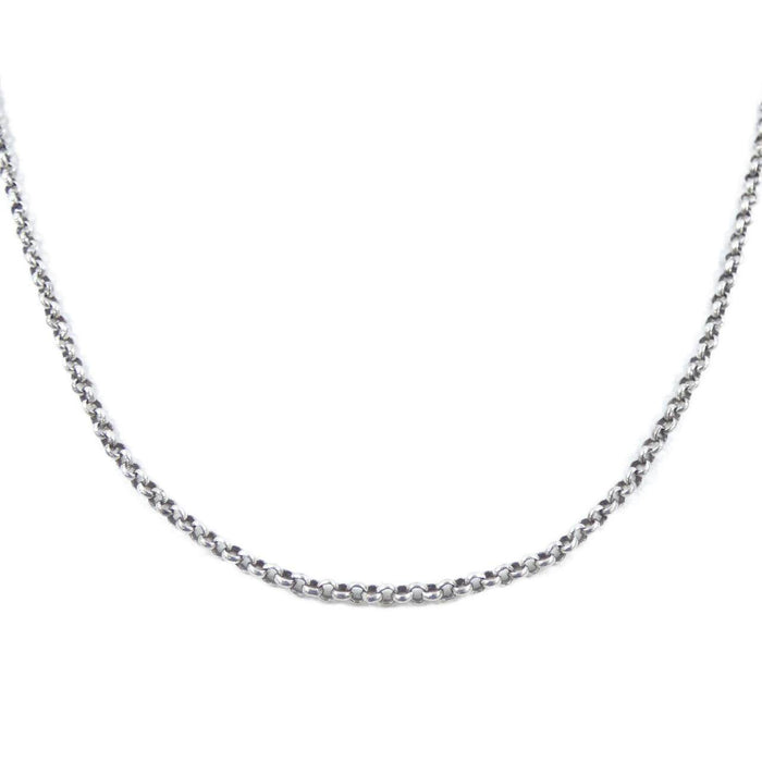 Chrome Hearts Neckchain R18 Sterling Silver Necklace – front view
