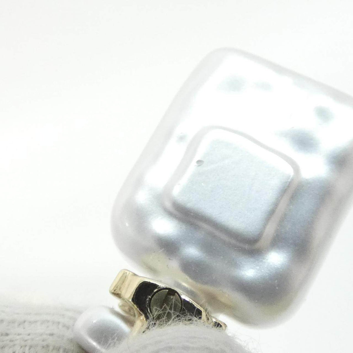Chanel Brass Earrings – side view