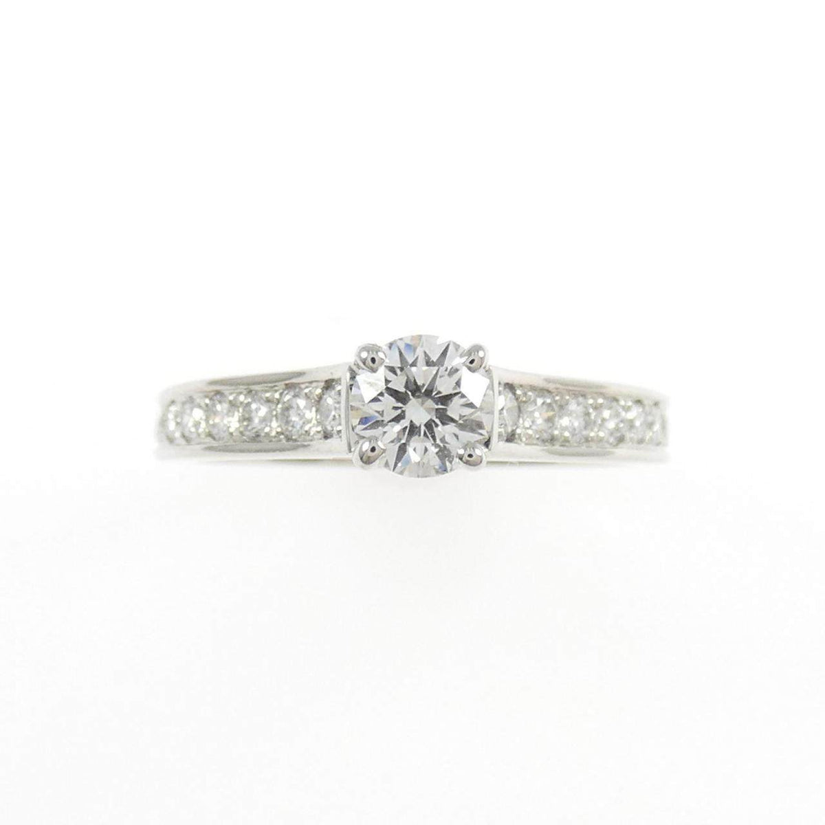 Cartier 1895 Platinum Diamond Solitaire Ring – side view