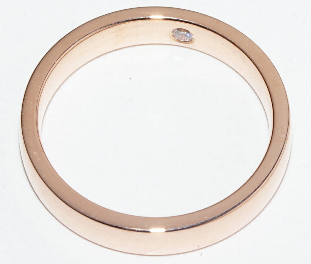 Chaumet Liens Ribbon 18K Rose Gold Diamond Ring – top view