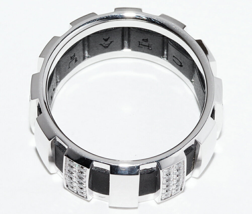 Chaumet Class One Rubber 18K White Gold Diamond Ring – inside band