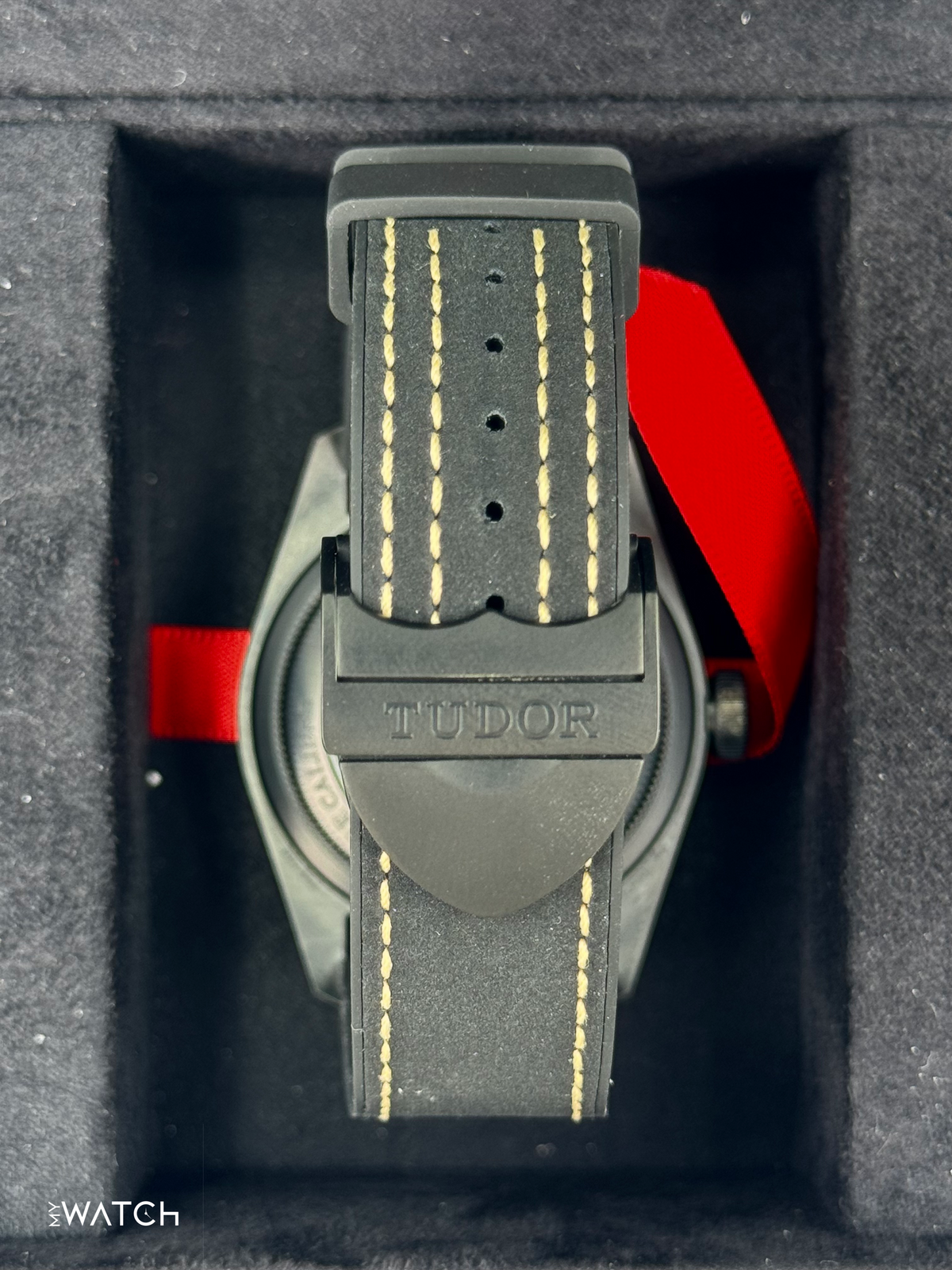Tudor Black Bay 41mm 79210CNU Ceramic Black Dial – dial close-up