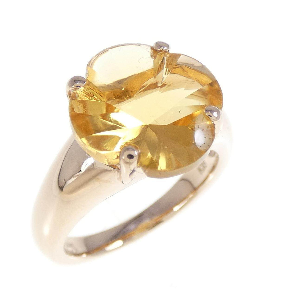 Vendome Aoyama 18K Rose Gold Citrine Ring – front view
