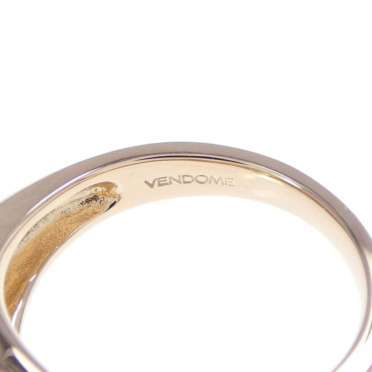 Vendome Aoyama 18K Rose Gold Citrine Ring – inside band