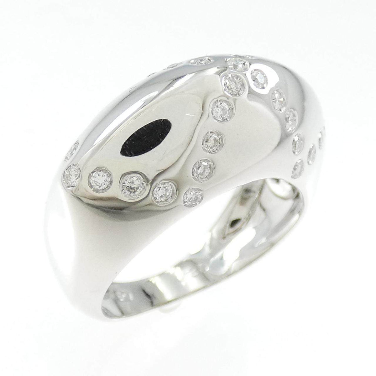 Ponte Vecchio 18K White Gold Diamond Ring – front view