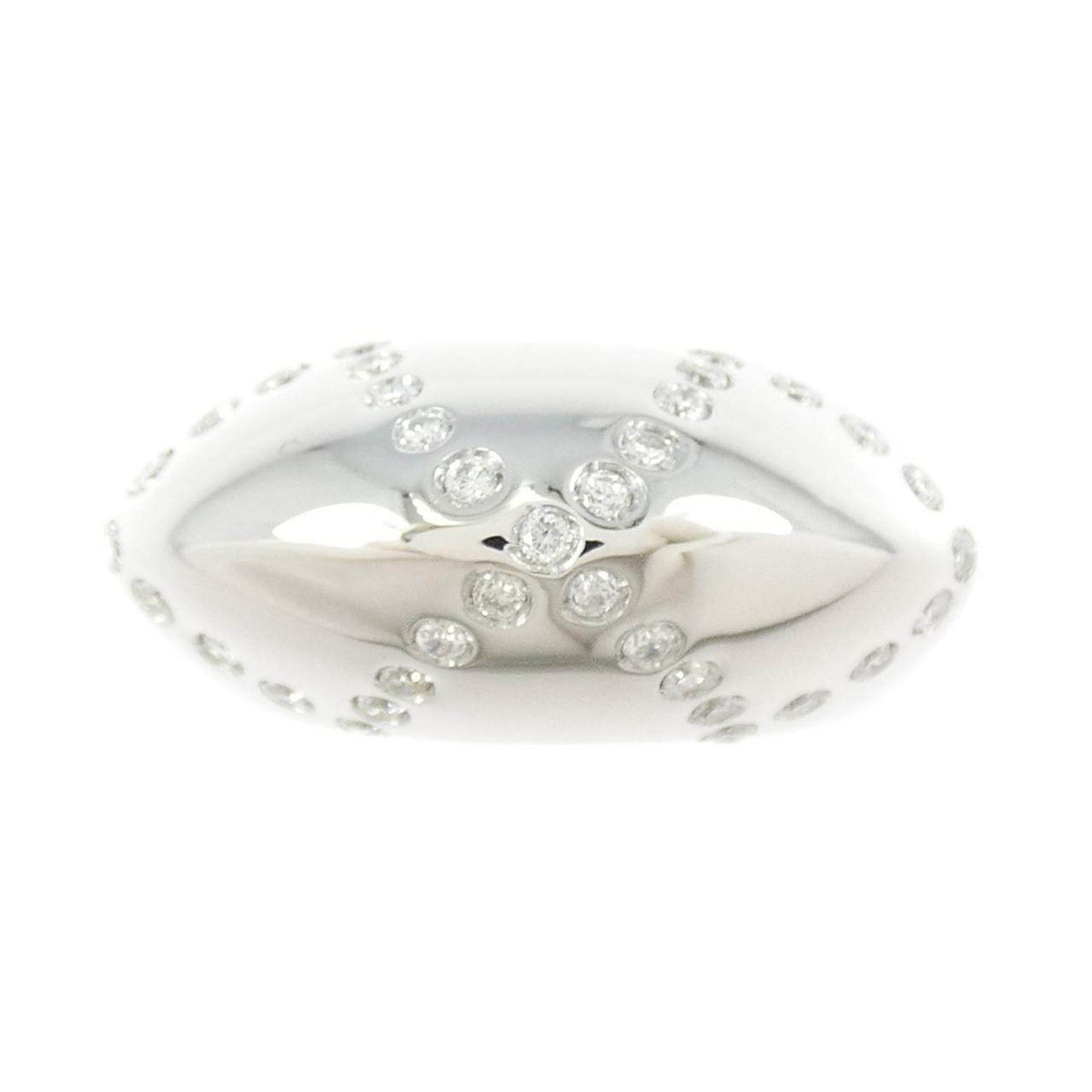 Ponte Vecchio 18K White Gold Diamond Ring – side view