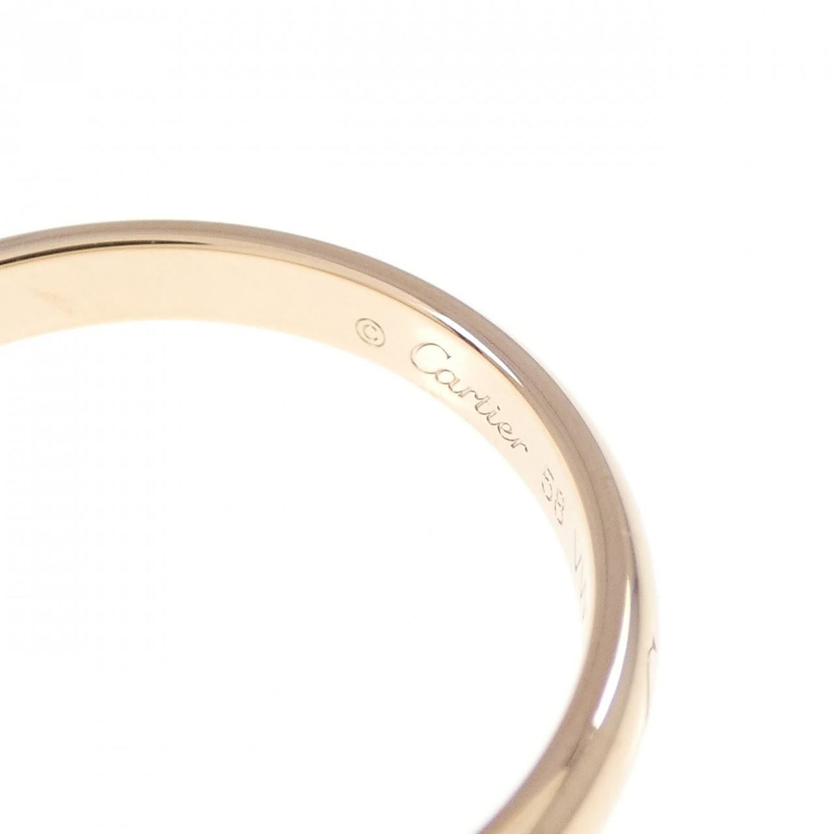 Cartier C de Cartier 18K Rose Gold Ring – inside band