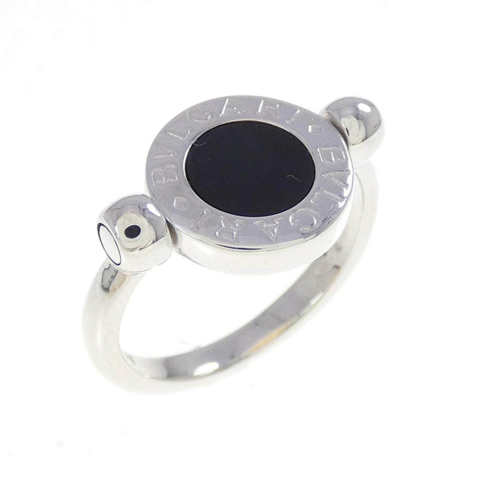 Bulgari BVLGARI BVLGARI 18K White Gold Onyx Ring – front view