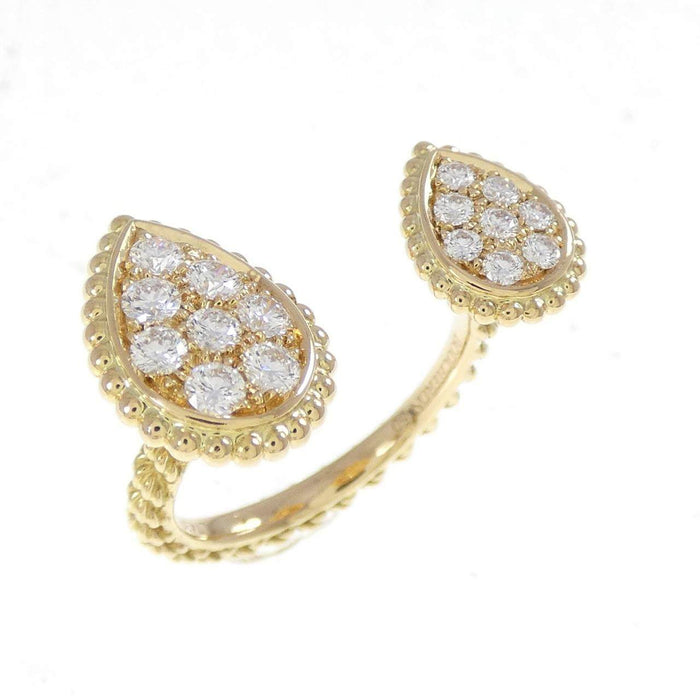 Boucheron Serpent Boheme 18K Yellow Gold Diamond Ring – front view