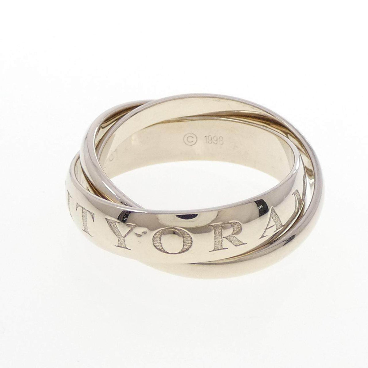 Cartier Trinity Limited 18K White Gold Ring – front view