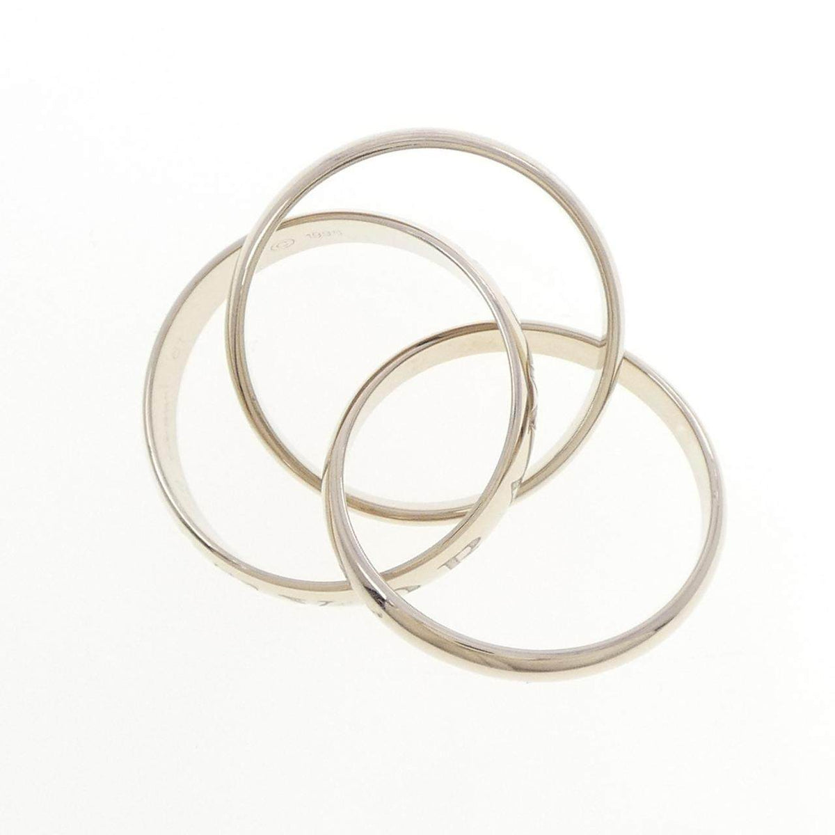 Cartier Trinity Limited 18K White Gold Ring – top view