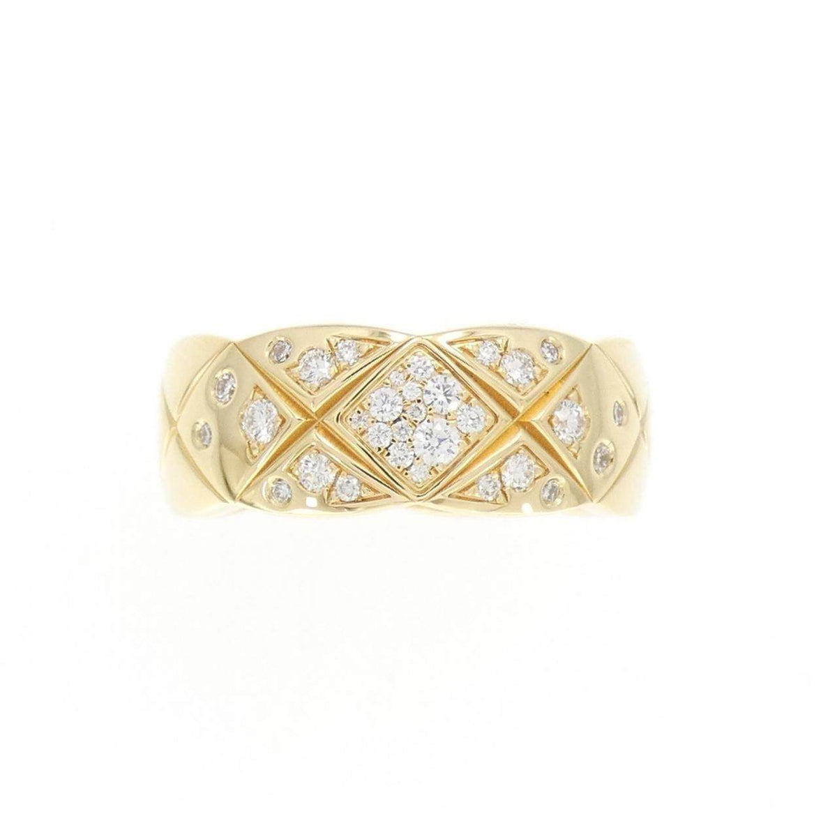Chanel Coco Crush 18K Yellow Gold Diamond Ring – side view