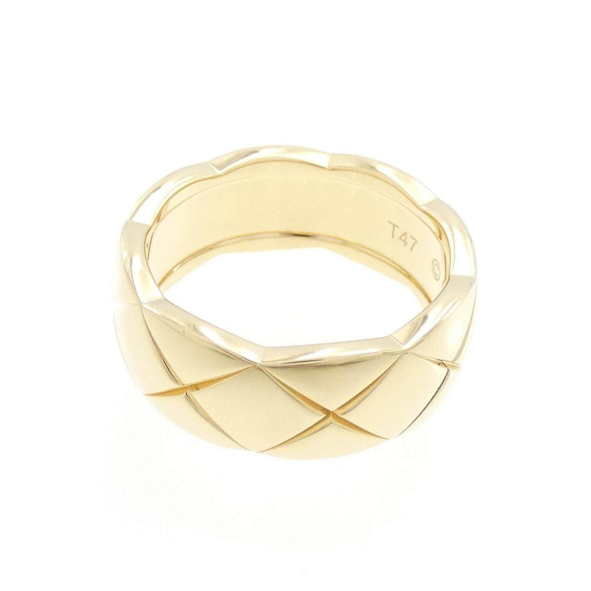 Chanel Coco Crush 18K Yellow Gold Diamond Ring – top view