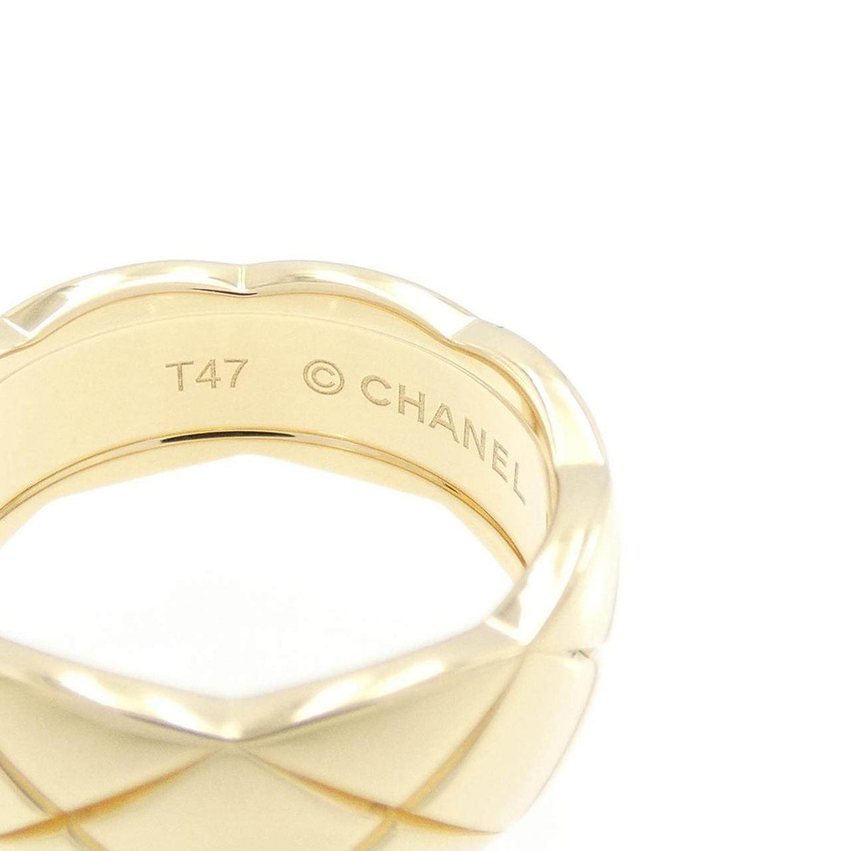 Chanel Coco Crush 18K Yellow Gold Diamond Ring – inside band