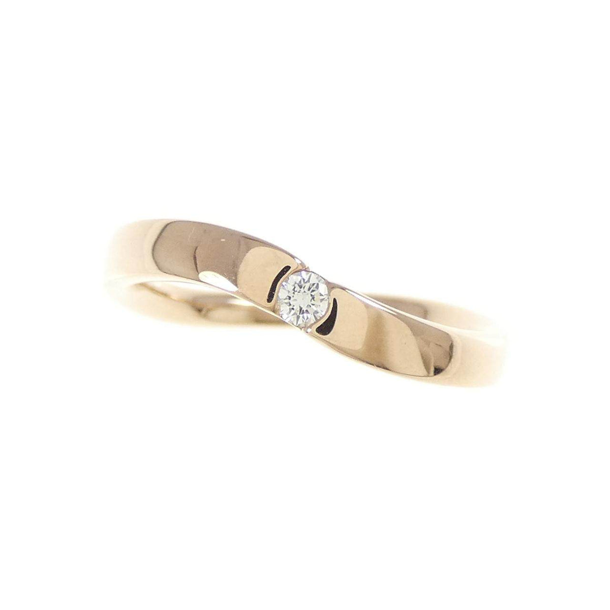 4°C 18K Rose Gold Diamond Ring – side view