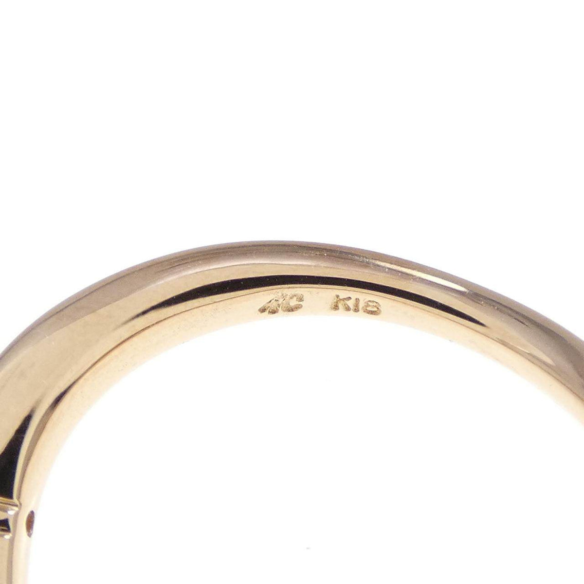 4°C 18K Rose Gold Diamond Ring – inside band