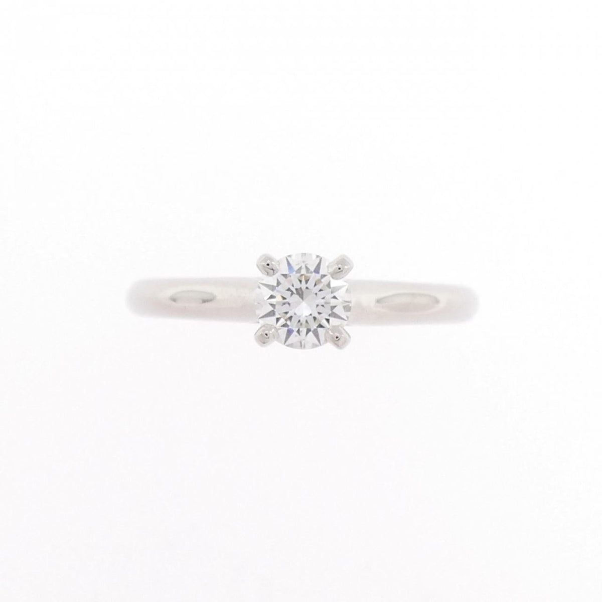 Cartier 1895 Platinum Diamond Solitaire Ring – side view