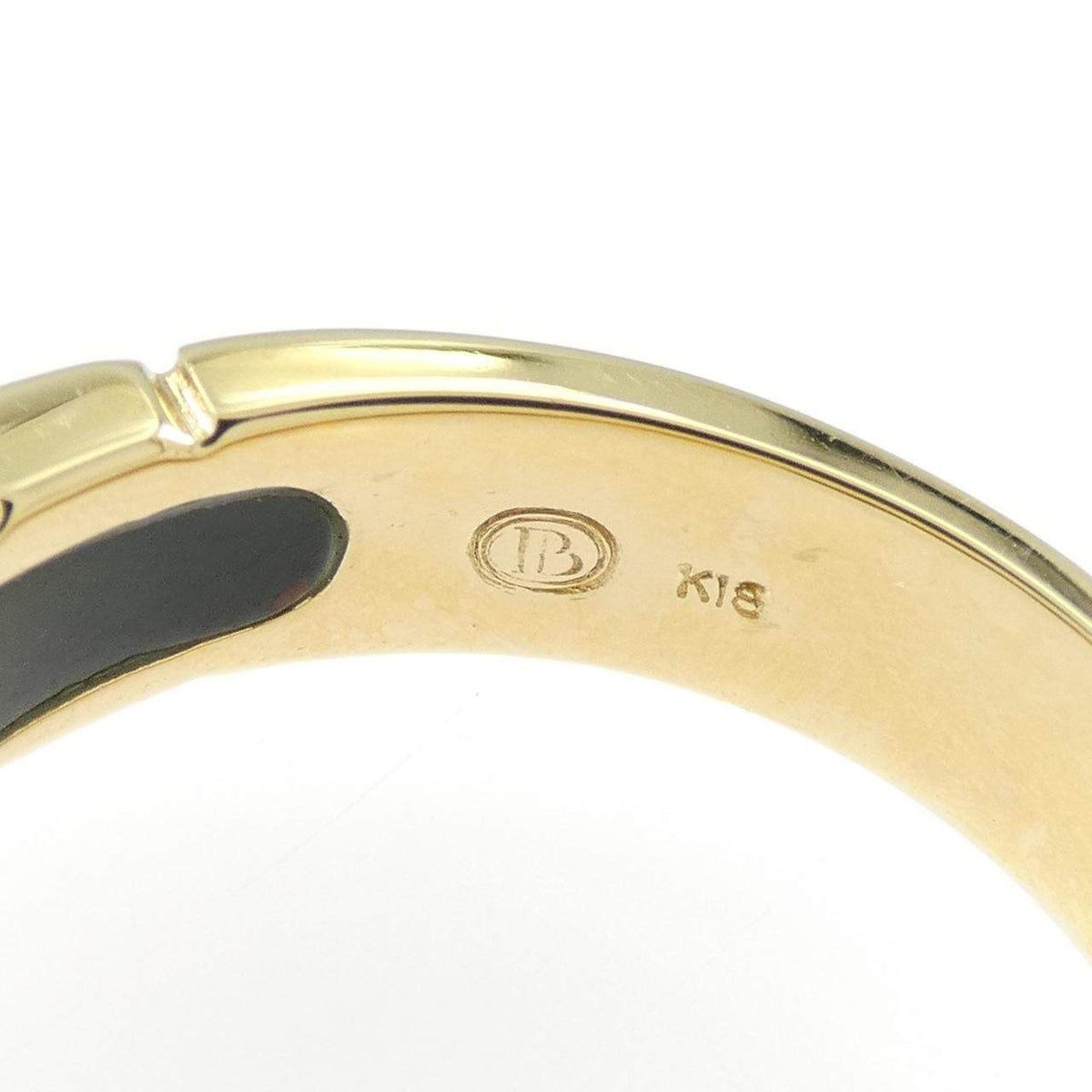 18K Yellow Gold Primabijou Sapphire Ring – inside band