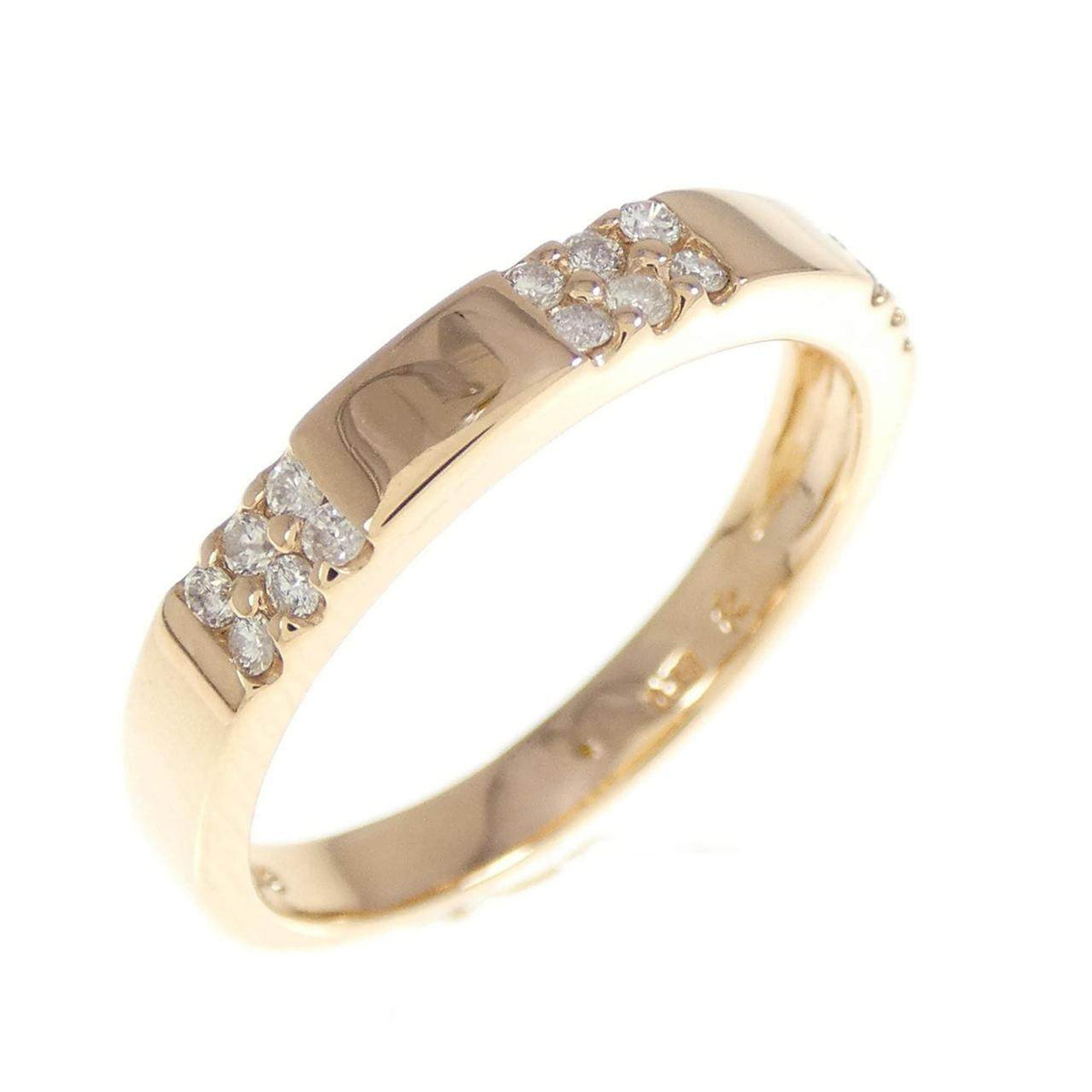 Kumikyoku 18K Rose Gold Diamond Ring – front view
