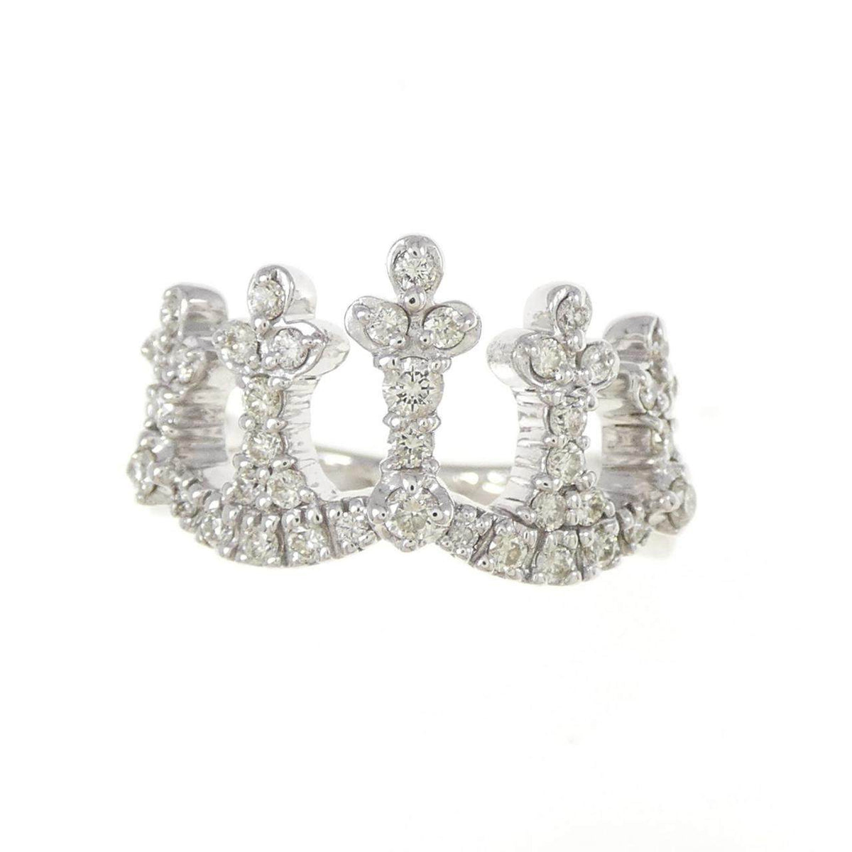18K White Gold 4C Diamond Ring – side view