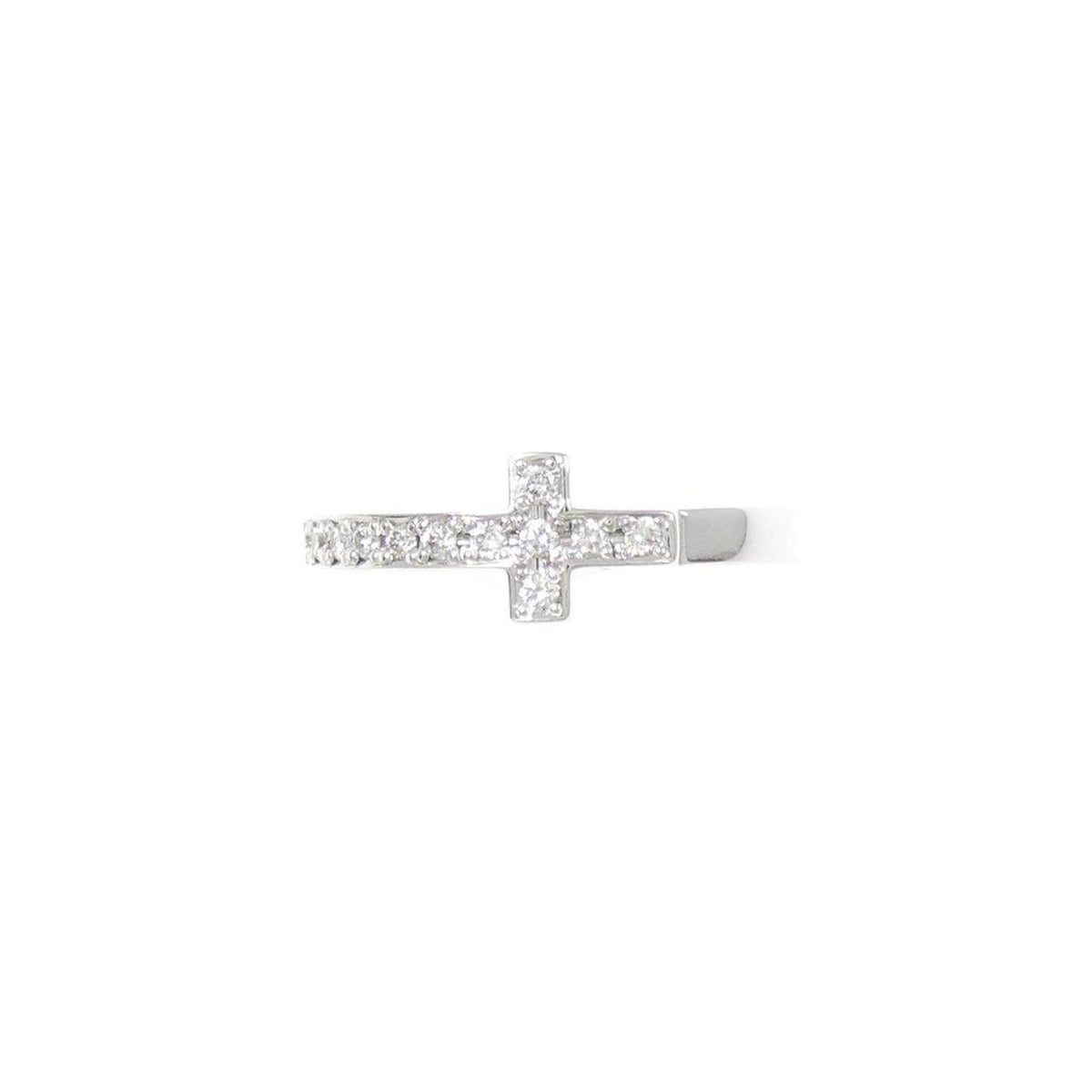 18K White Gold Diamond Ring – side view