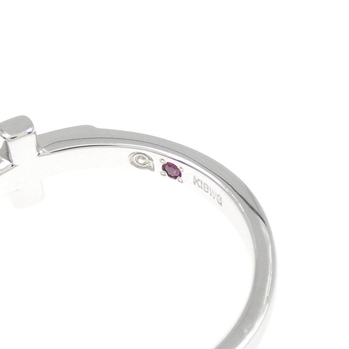18K White Gold Diamond Ring – inside band
