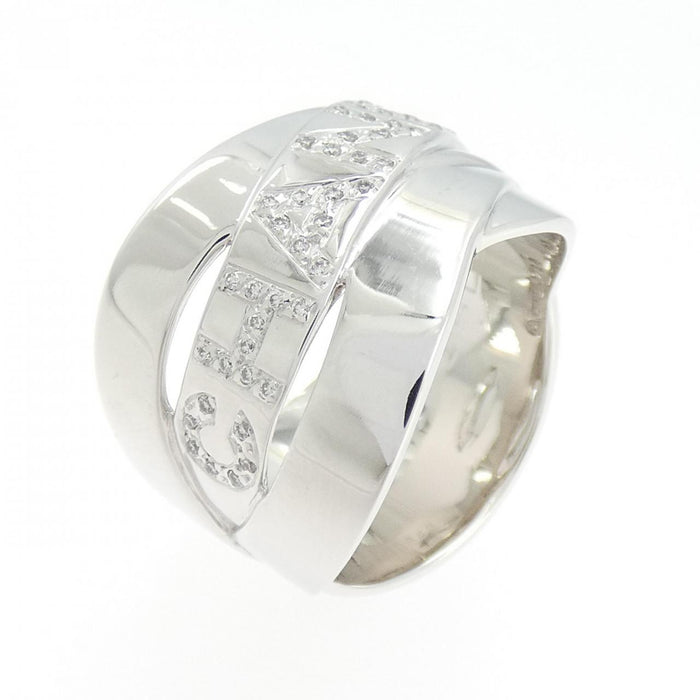 Chanel Bolduc 18K White Gold Diamond Ring – front view