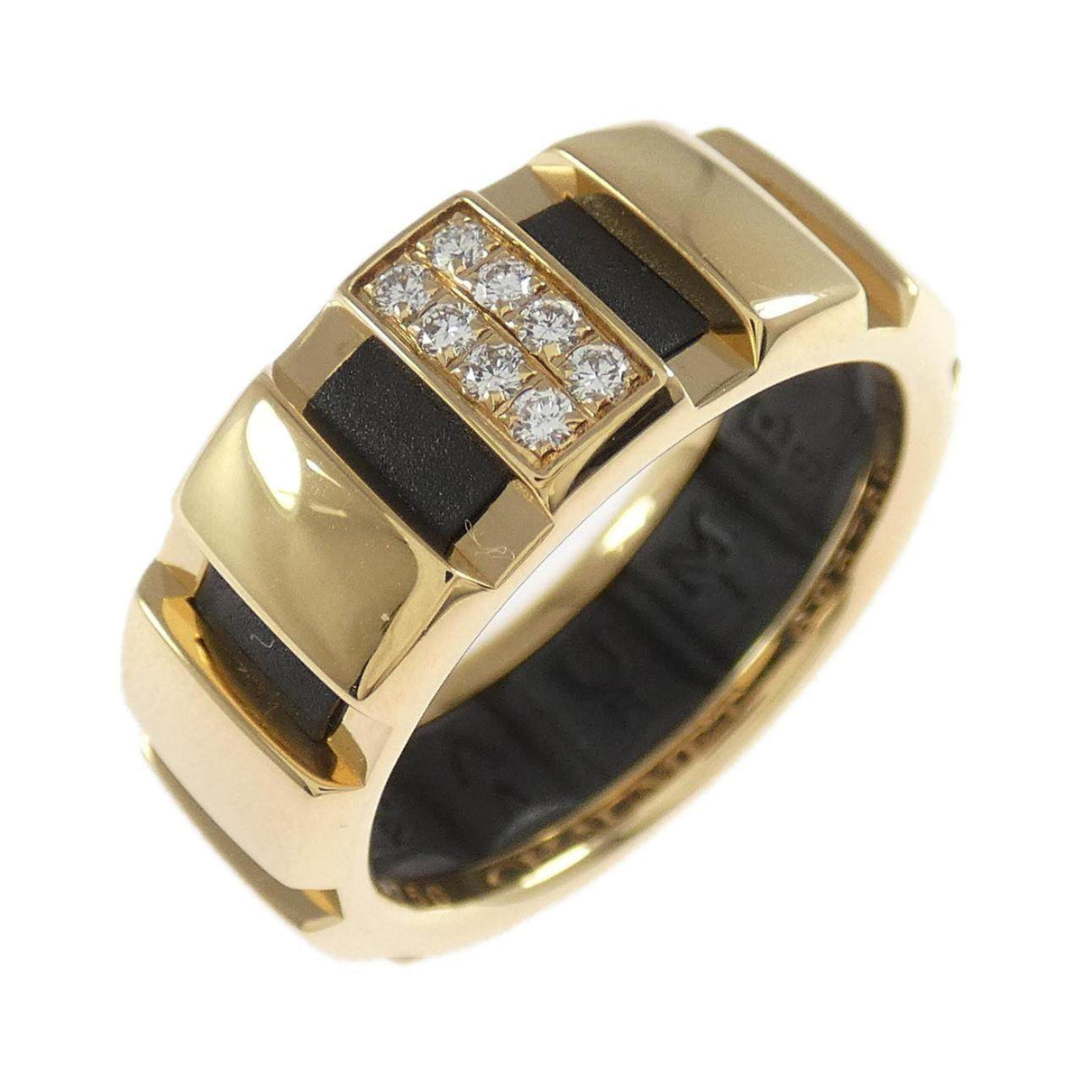 Chaumet Class One 18K Yellow Gold Diamond Ring – front view