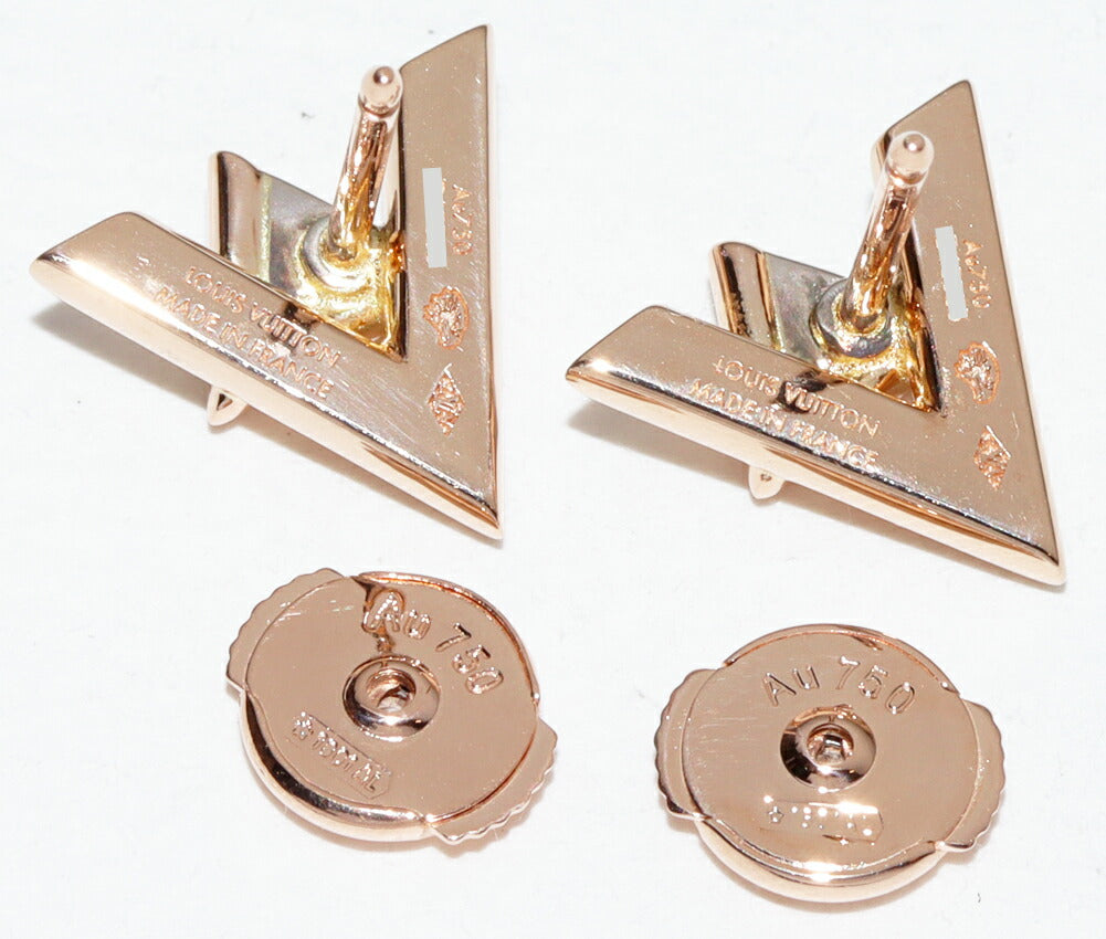 Louis Vuitton LV Volt One 18K Rose Gold Diamond Earrings – packaging