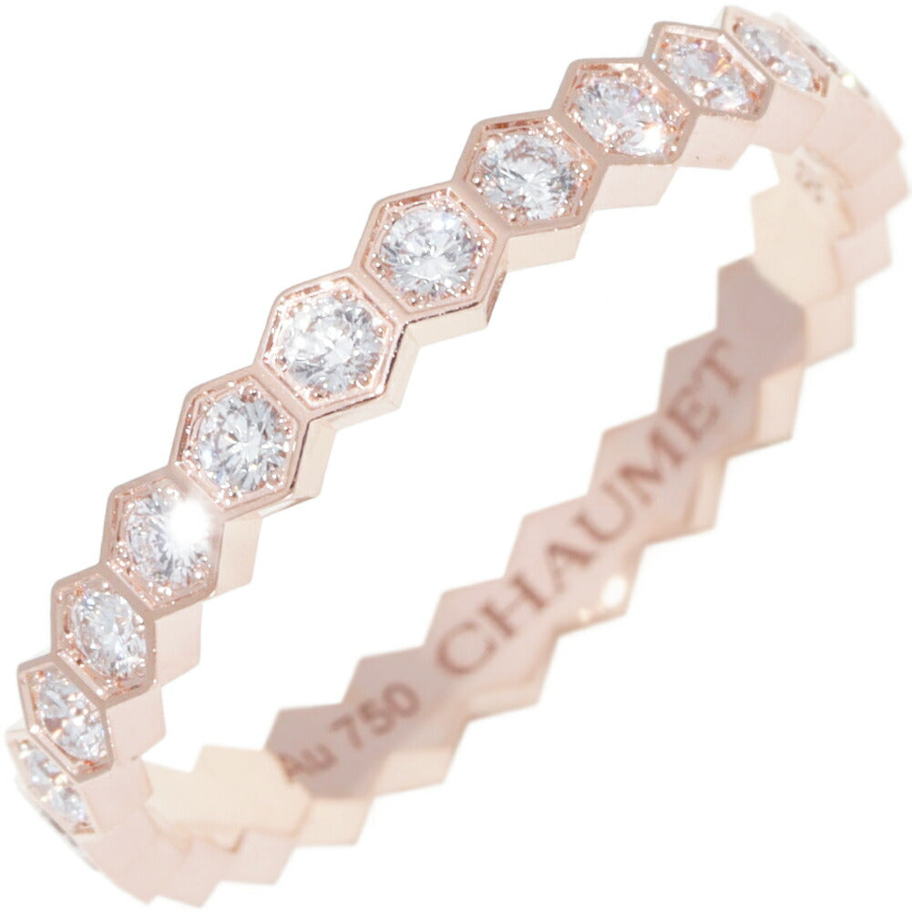 Chaumet Bee My Love 18K Rose Gold Diamond Ring – front view