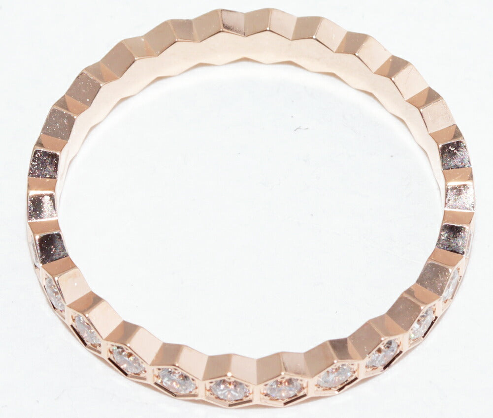 Chaumet Bee My Love 18K Rose Gold Diamond Ring – top view