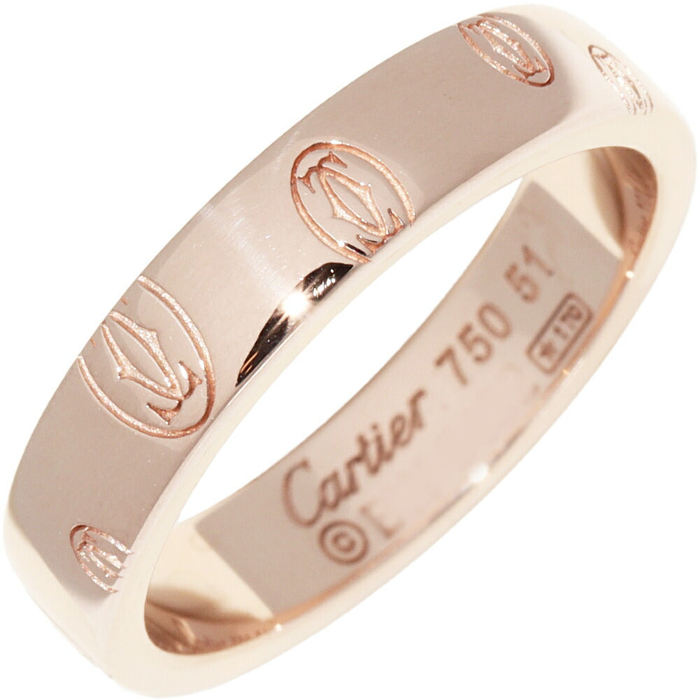 Cartier Happy Birthday 18K Rose Gold Ring – front view