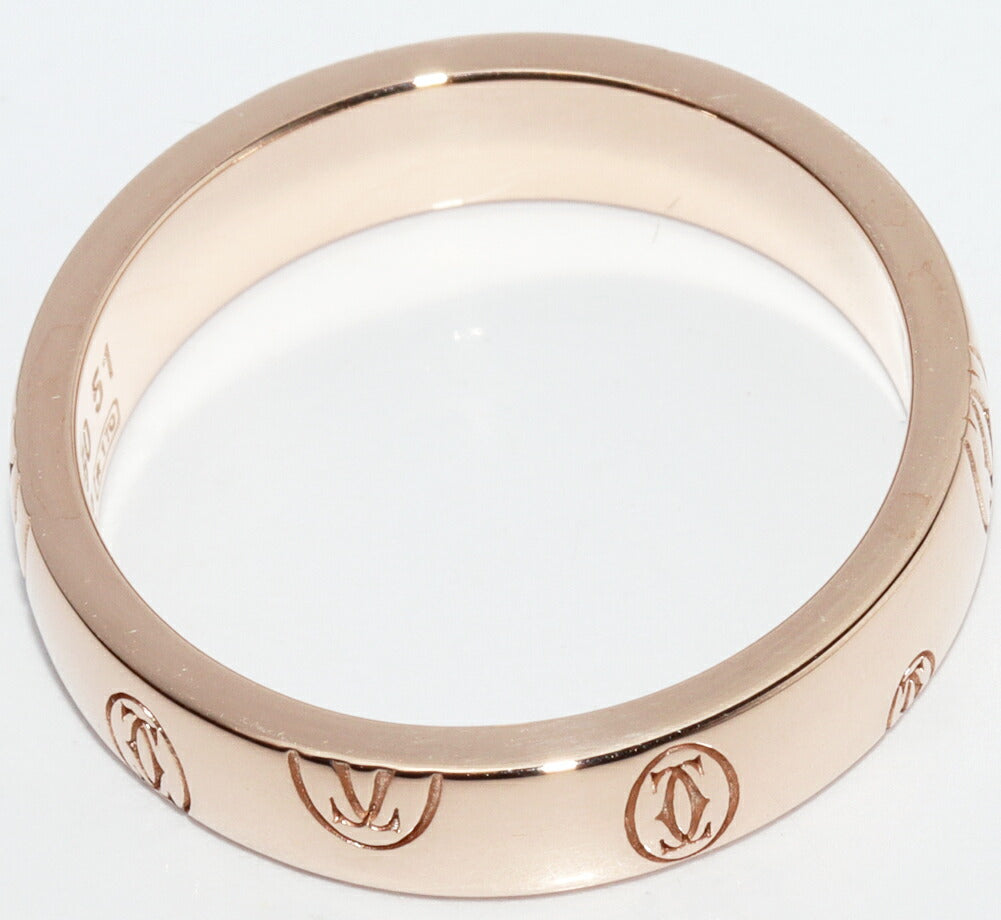 Cartier Happy Birthday 18K Rose Gold Ring – top view