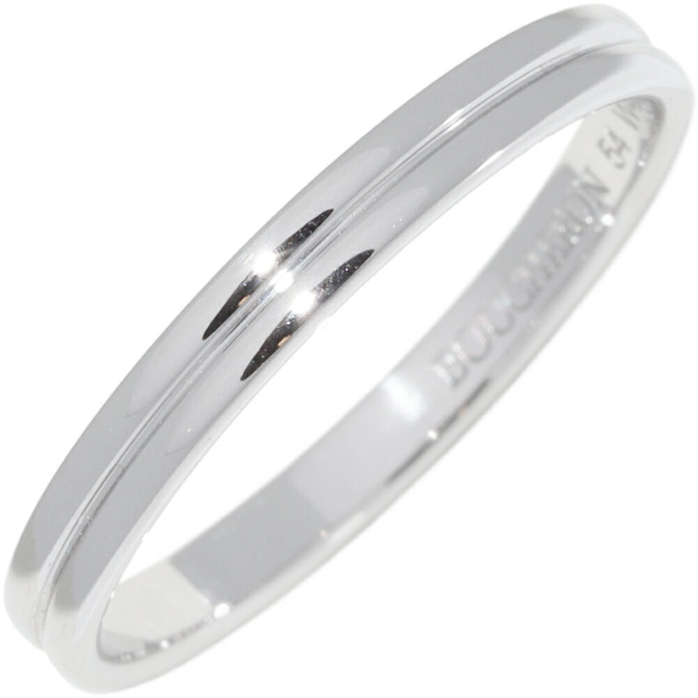 Boucheron Godron Platinum Ring – front view
