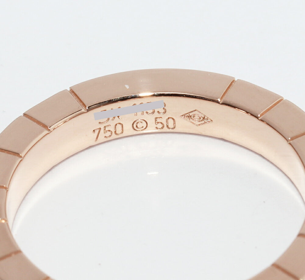 Cartier Lanieres 18K Rose Gold Ring – inside band