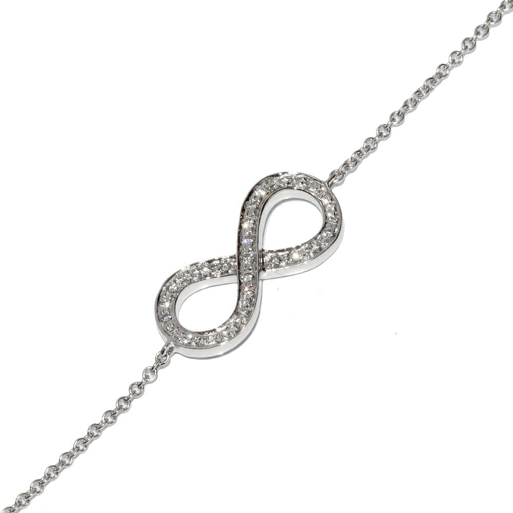 Tiffany & Co. Platinum Diamond Bracelet – front view
