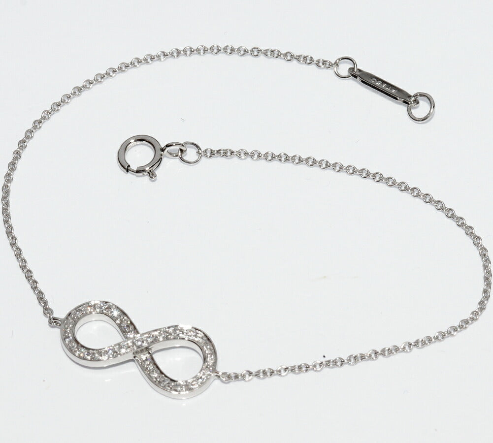 Tiffany & Co. Platinum Diamond Bracelet – clasp detail