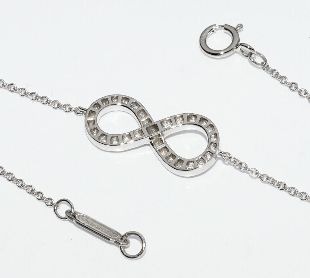 Tiffany & Co. Platinum Diamond Bracelet – side view
