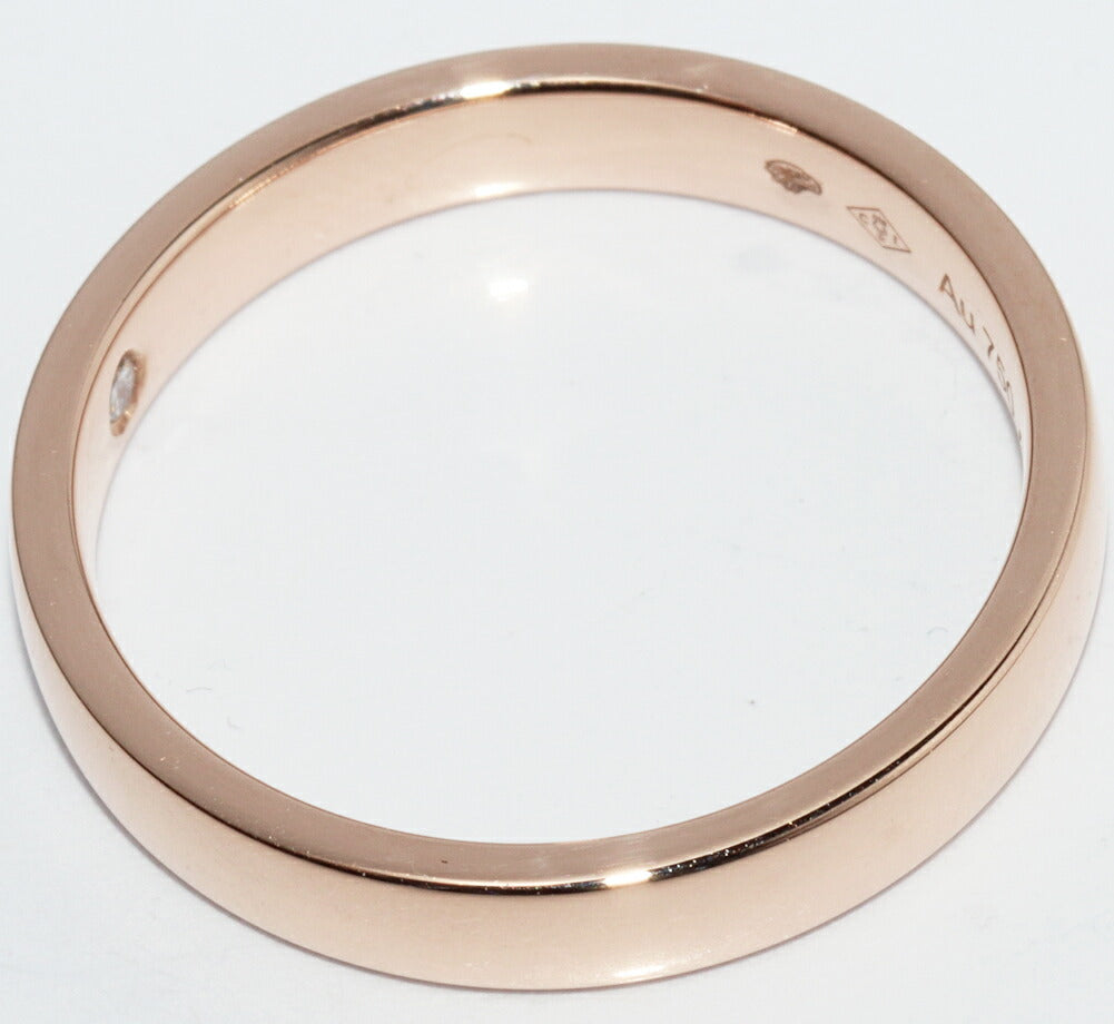 Chaumet Liens Evidence 18K Rose Gold Diamond Wedding Ring – top view