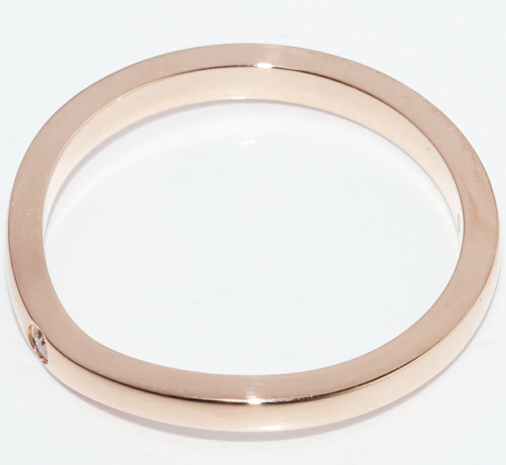 Cartier Ballerine Curve 18K Rose Gold Diamond Ring – inside band