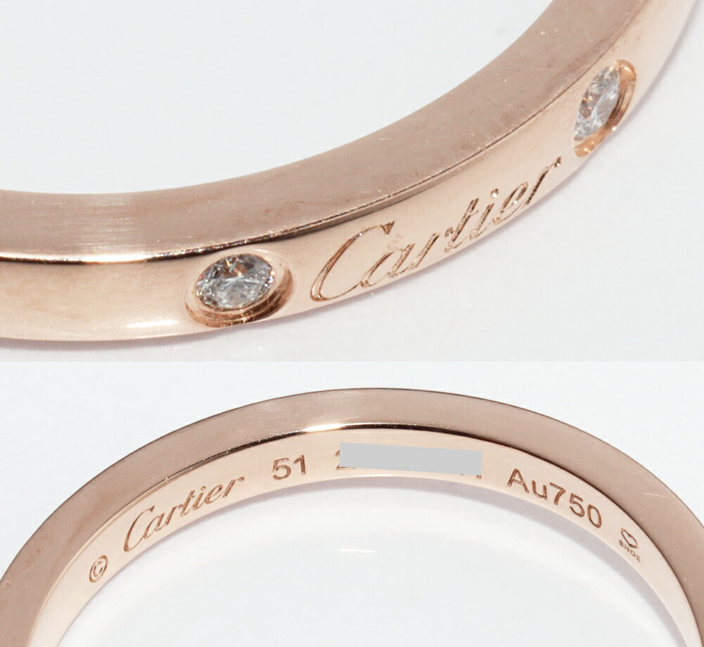 Cartier Ballerine Curve 18K Rose Gold Diamond Ring – packaging