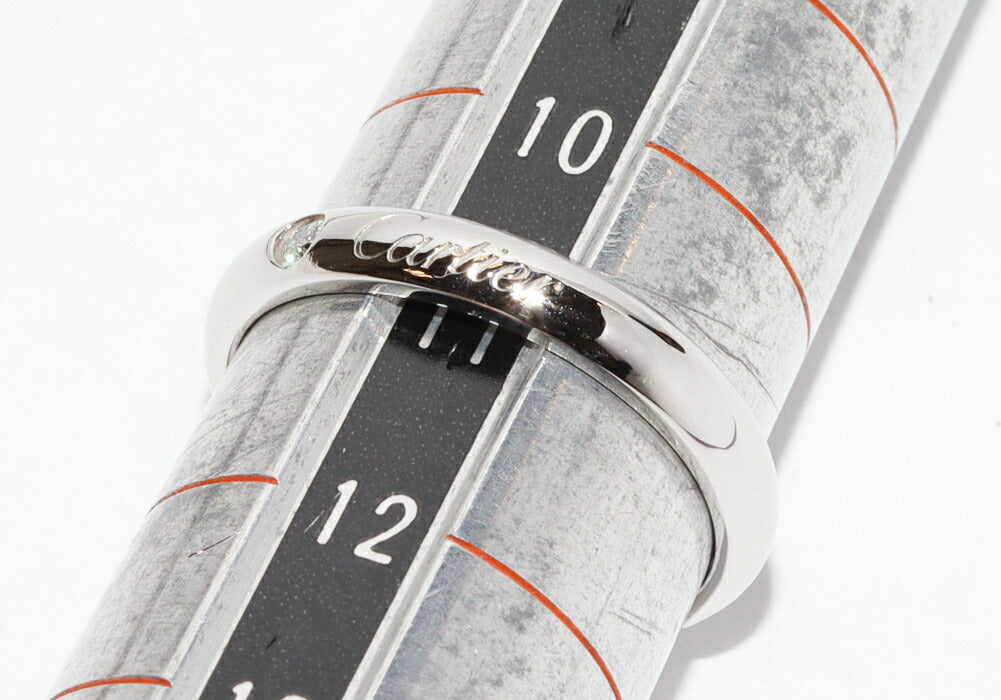 Cartier C De Cartier Platinum Diamond Ring – side view