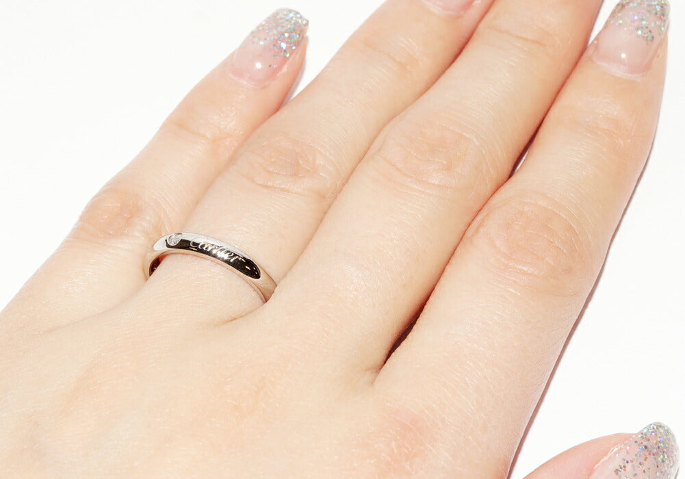 Cartier C De Cartier Platinum Diamond Ring – alternate view